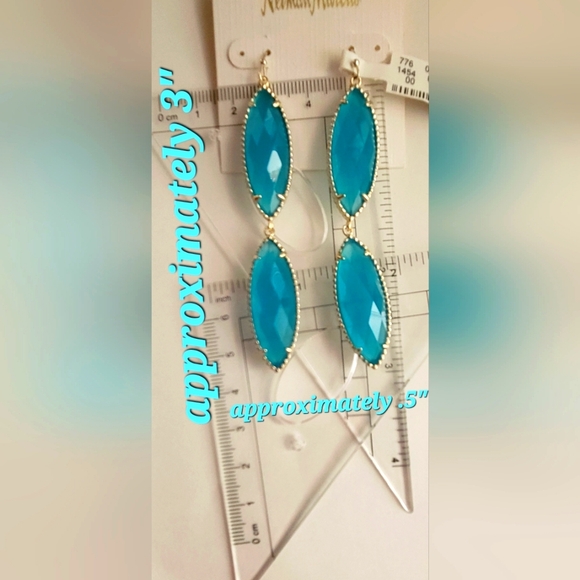 Kendra Scott Harrah Earrings Blue Azure NWT - Picture 11 of 11